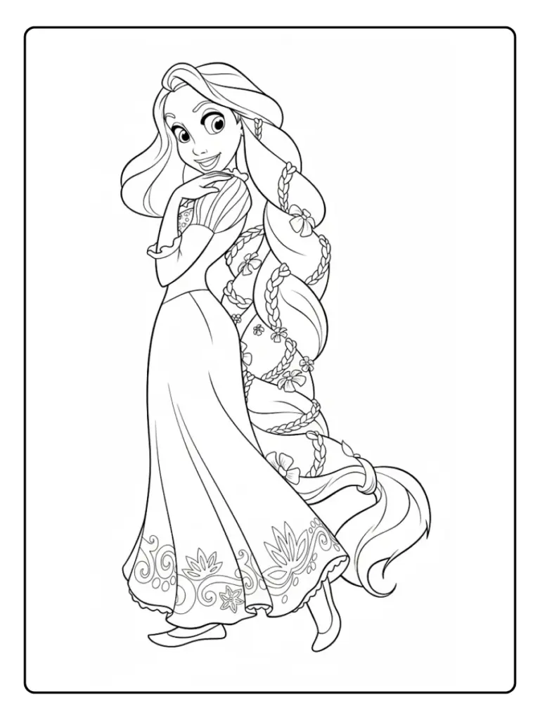 Rapunzel da Colorare (1)