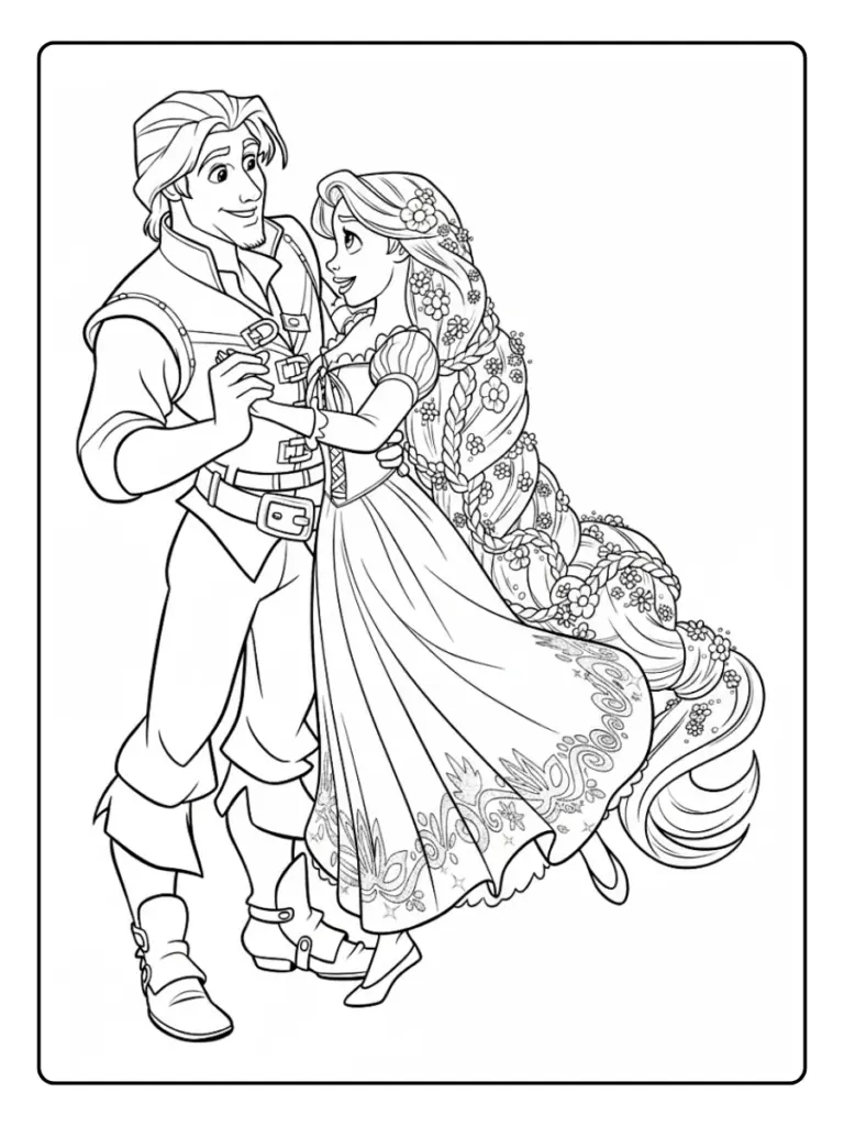 Rapunzel da Colorare (14)