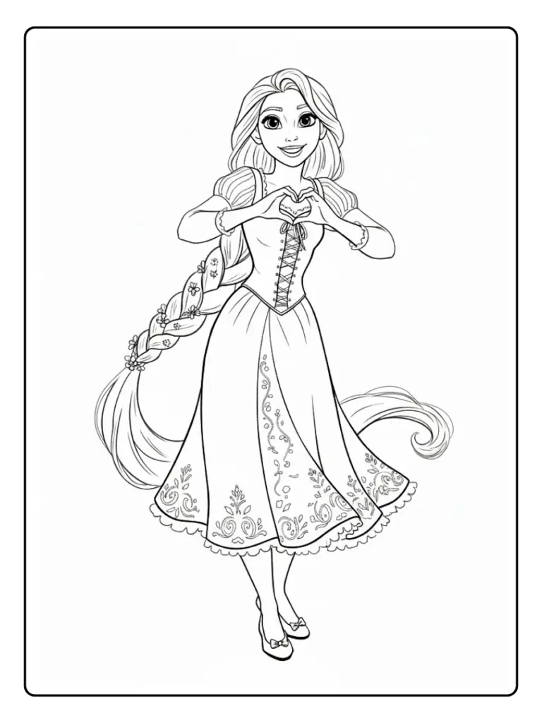 Rapunzel da Colorare (5)