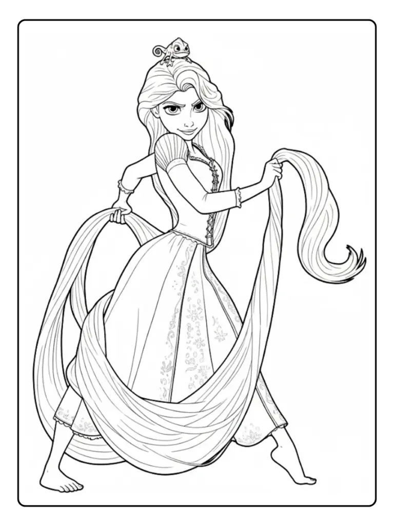 Rapunzel da Colorare (8)