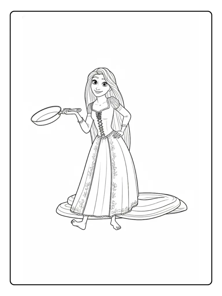 Rapunzel da Colorare (9)