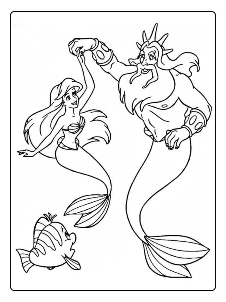 Sirenetta Da Colorare 13