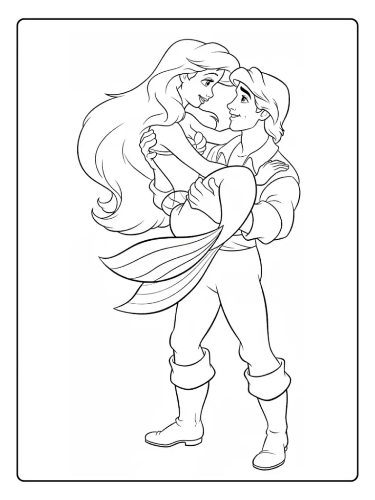 Sirenetta Da Colorare 14