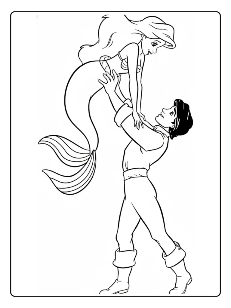 Sirenetta Da Colorare 15