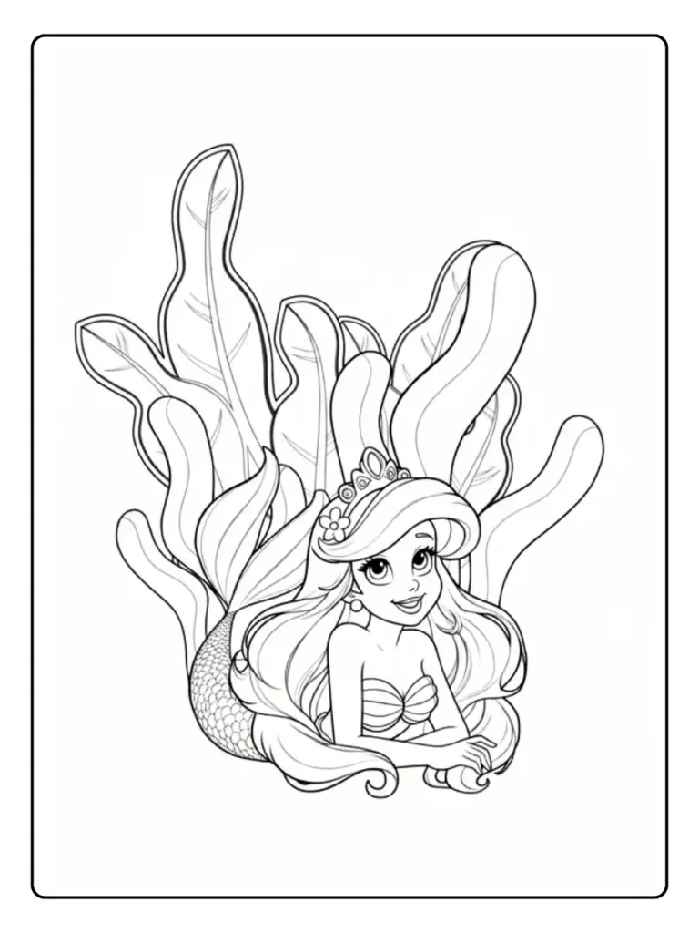 Sirenetta Da Colorare 9