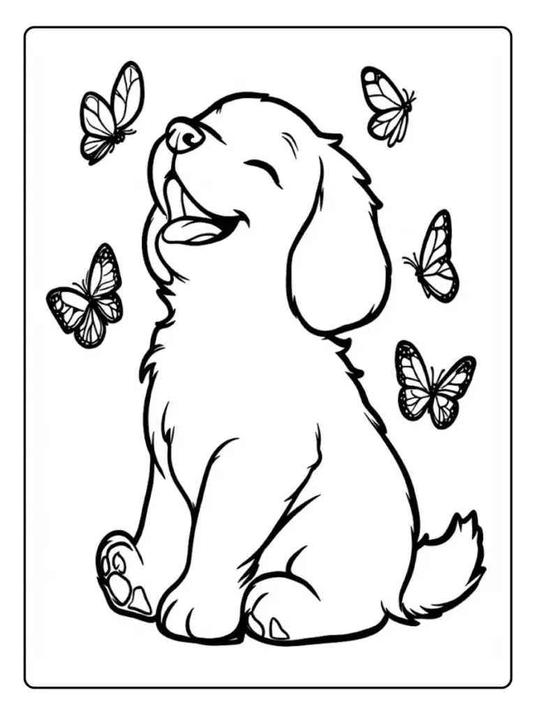 Cane Disegno da Colorare