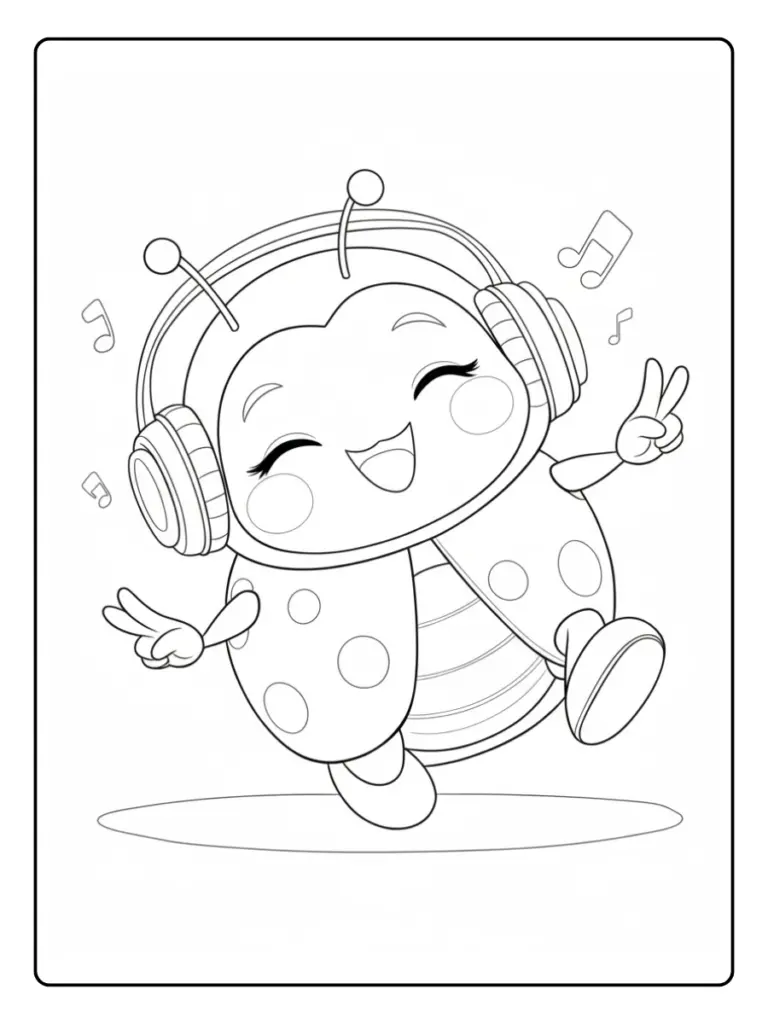 Coccinella da Colorare