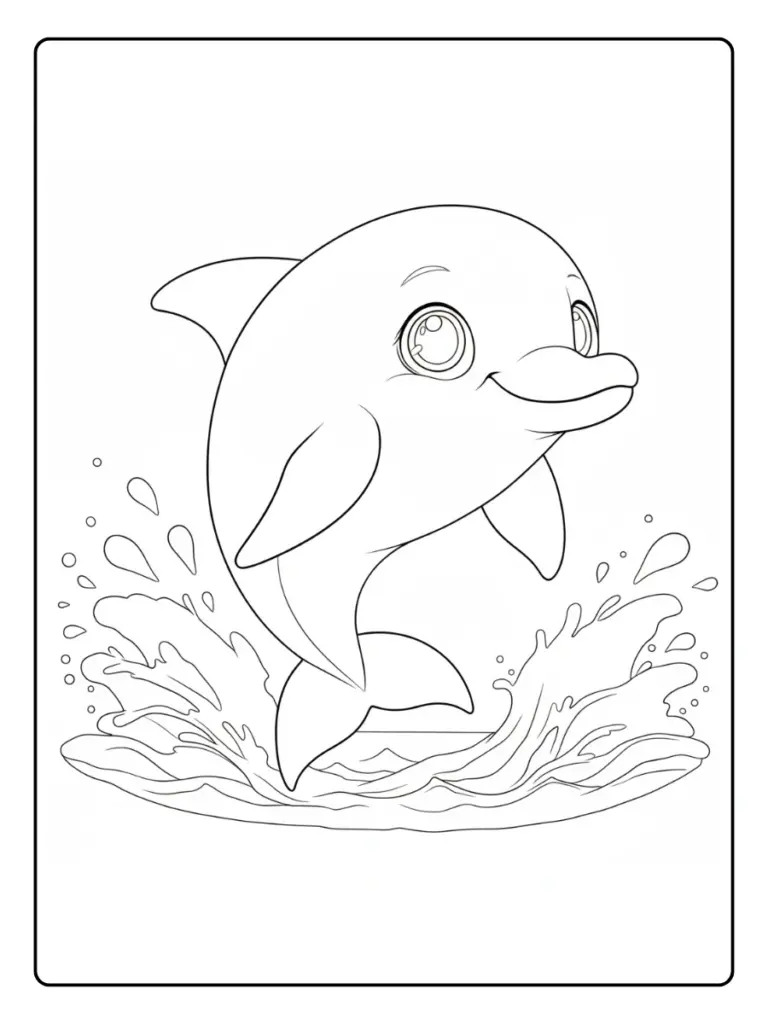Delfino Da Colorare