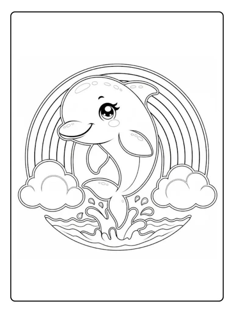 Delfino Da Colorare