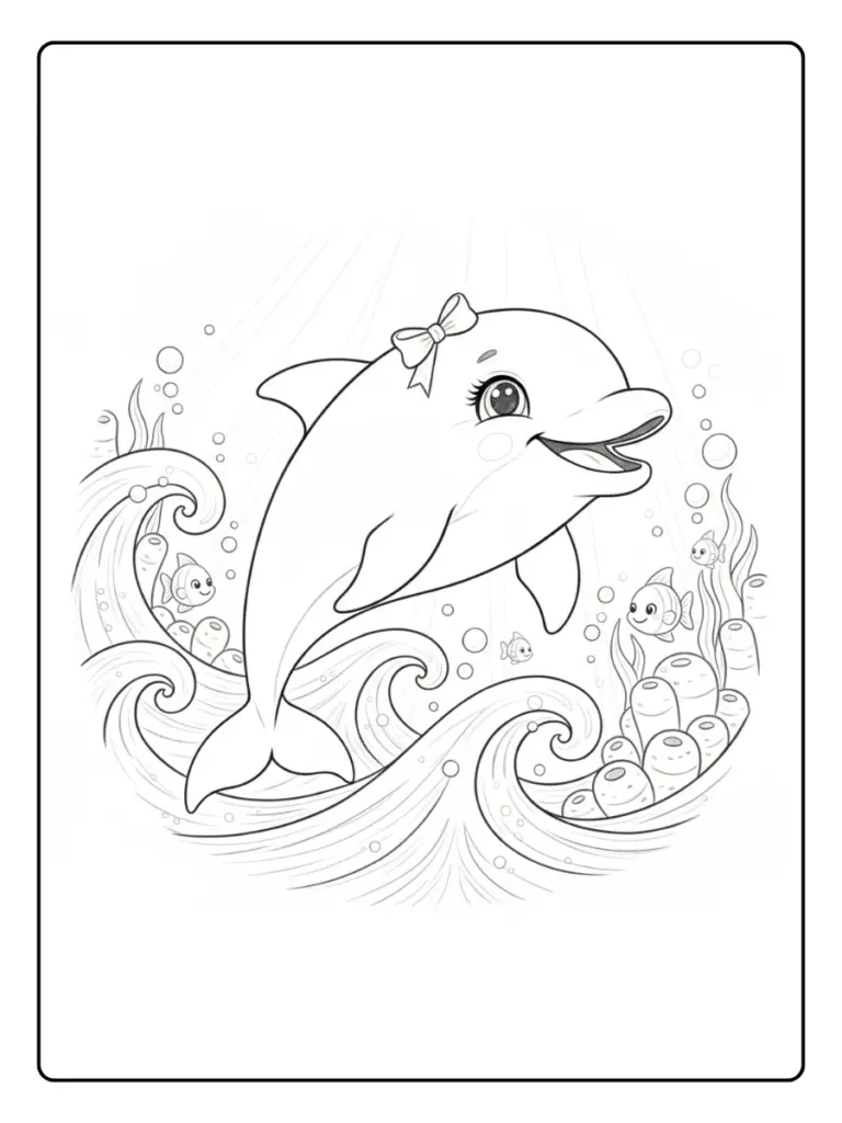 Delfino Da Colorare