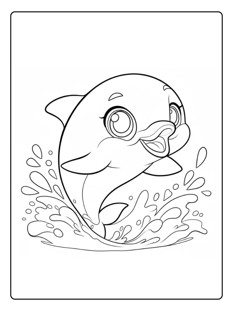 Delfino Da Colorare