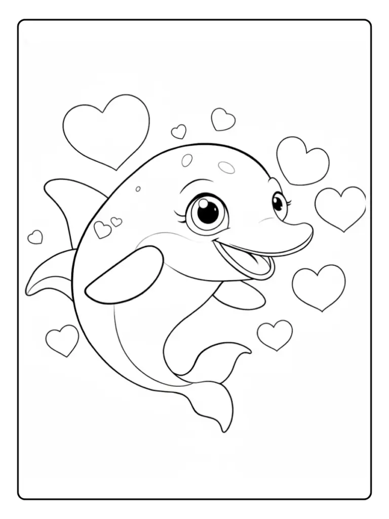 Delfino da Colorare