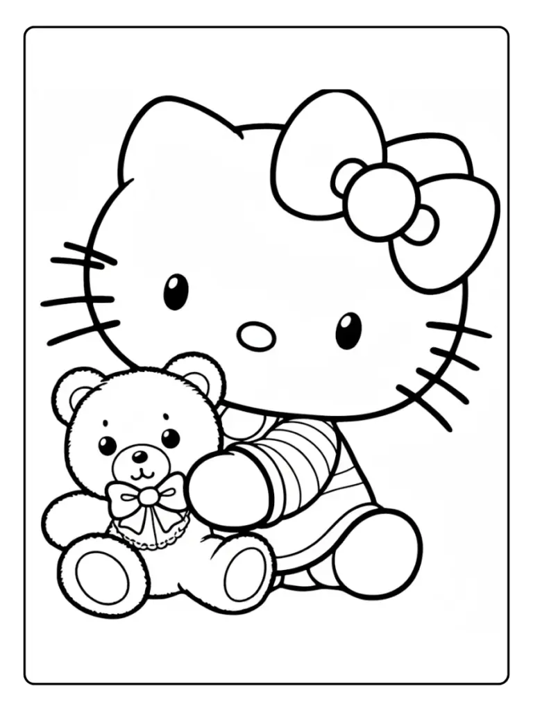 Disegni da Colorare Hello Kitty