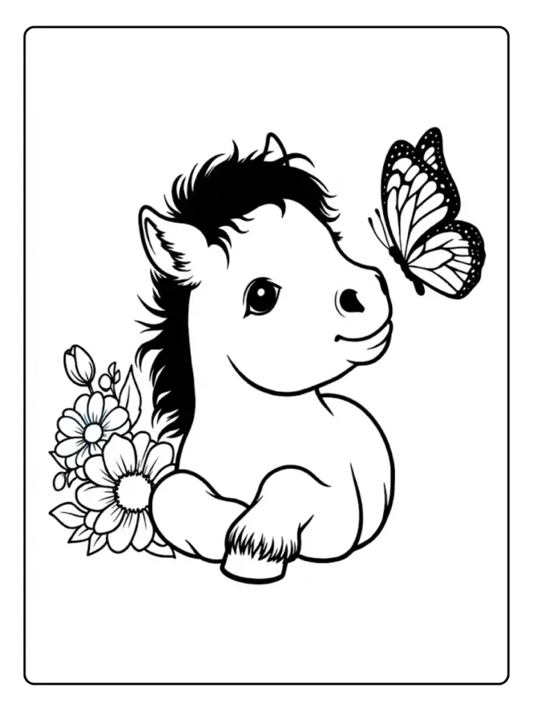 Disegni di Cavalli da Colorare