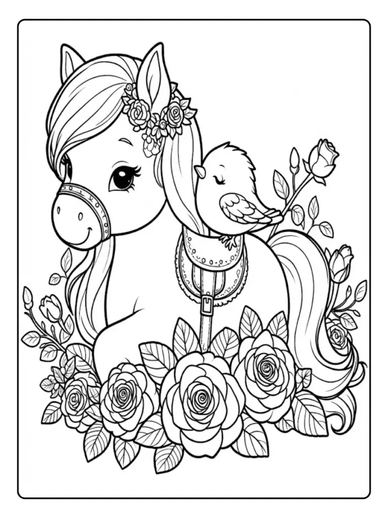 Disegni Di Cavallo Da Colorare