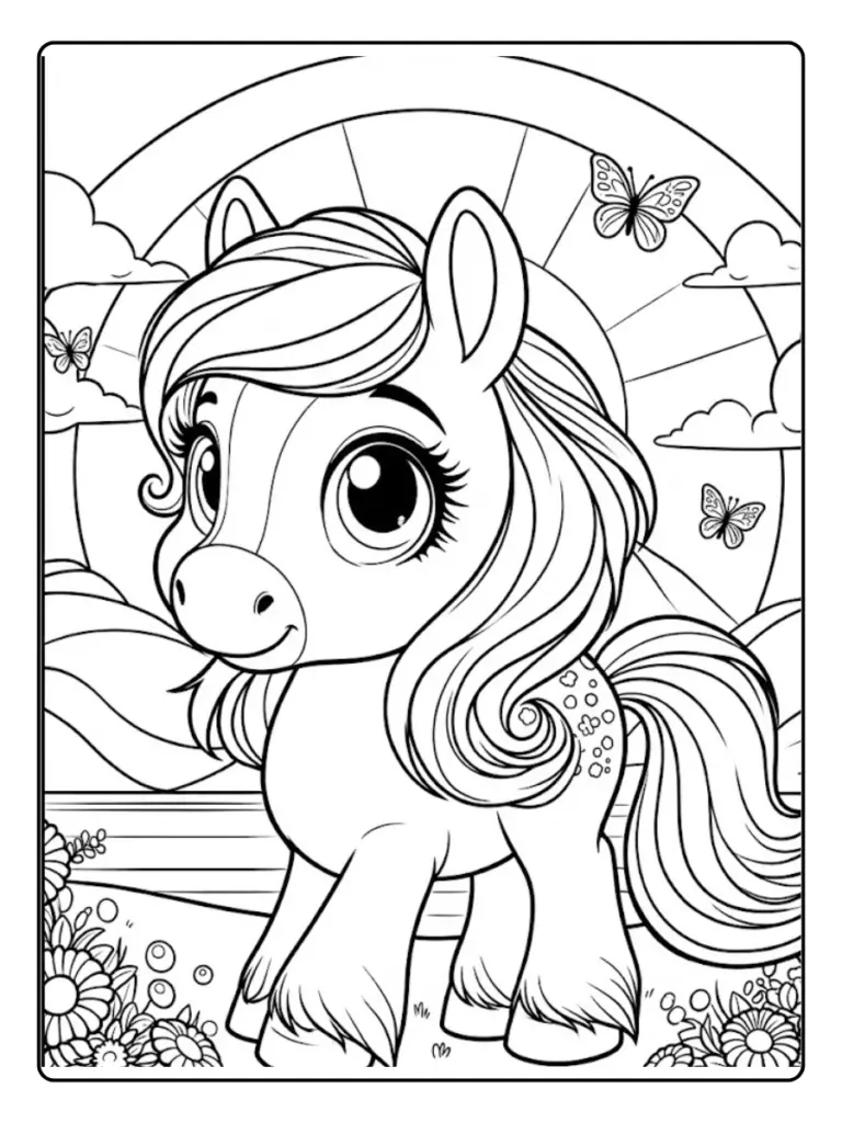 Disegni Di Cavallo Da Colorare