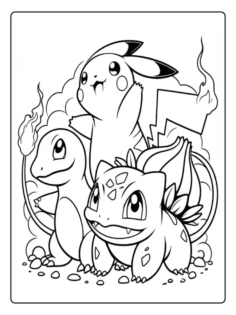 Disegni Kawaii Da Colorare Dei Pokemon