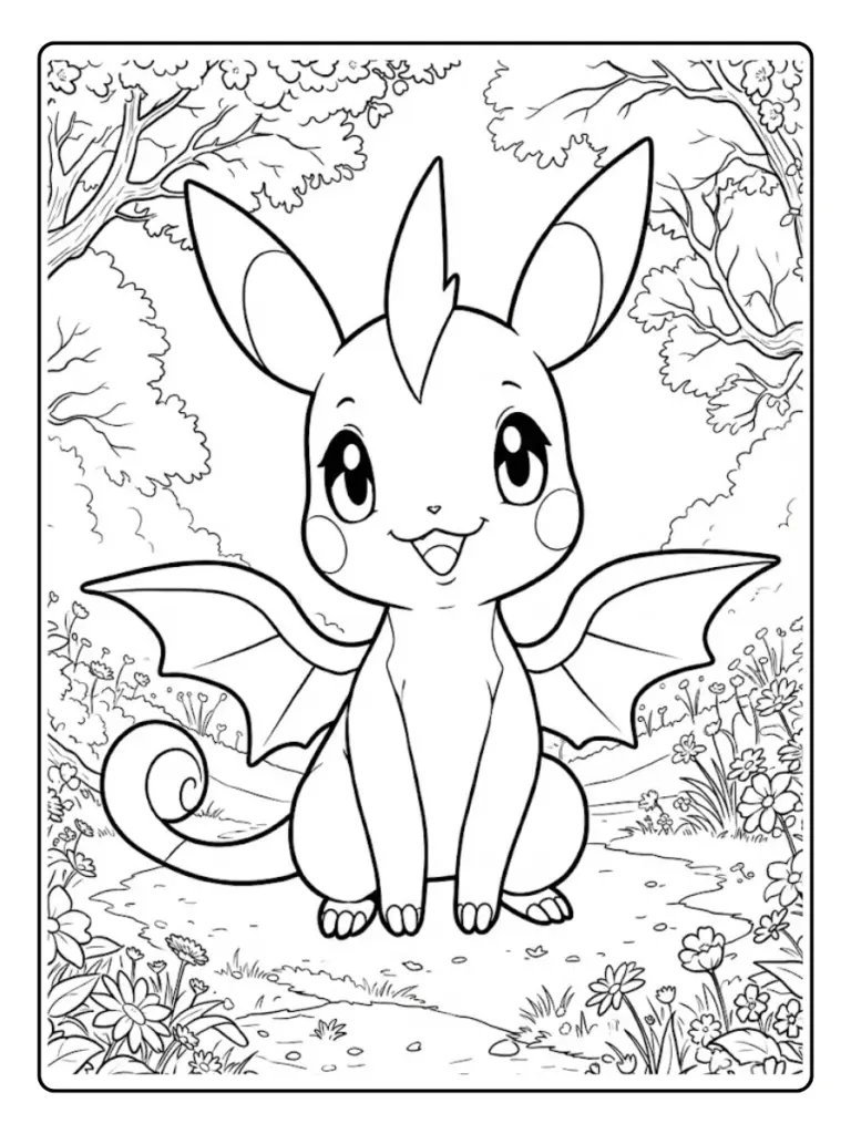 Disegni Kawaii Da Colorare Dei Pokemon