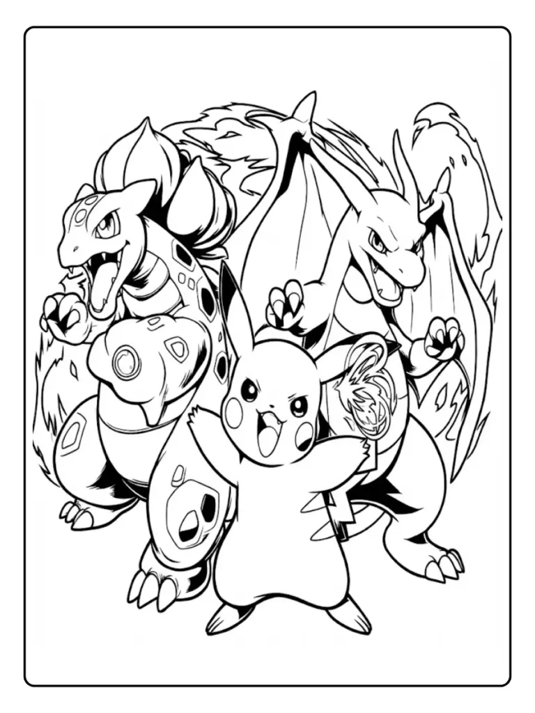 Disegni Kawaii Da Colorare Dei Pokemon