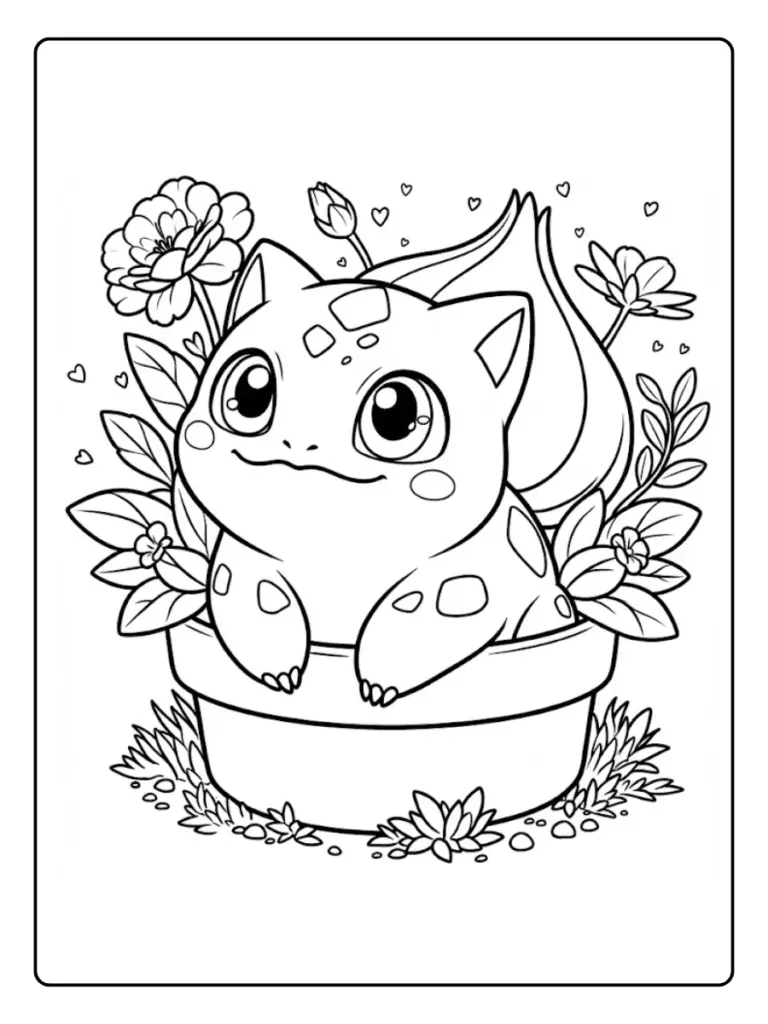 Disegni Kawaii Da Colorare Dei Pokemon