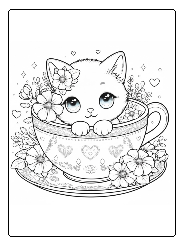 Disegno Gattini Da Colorare