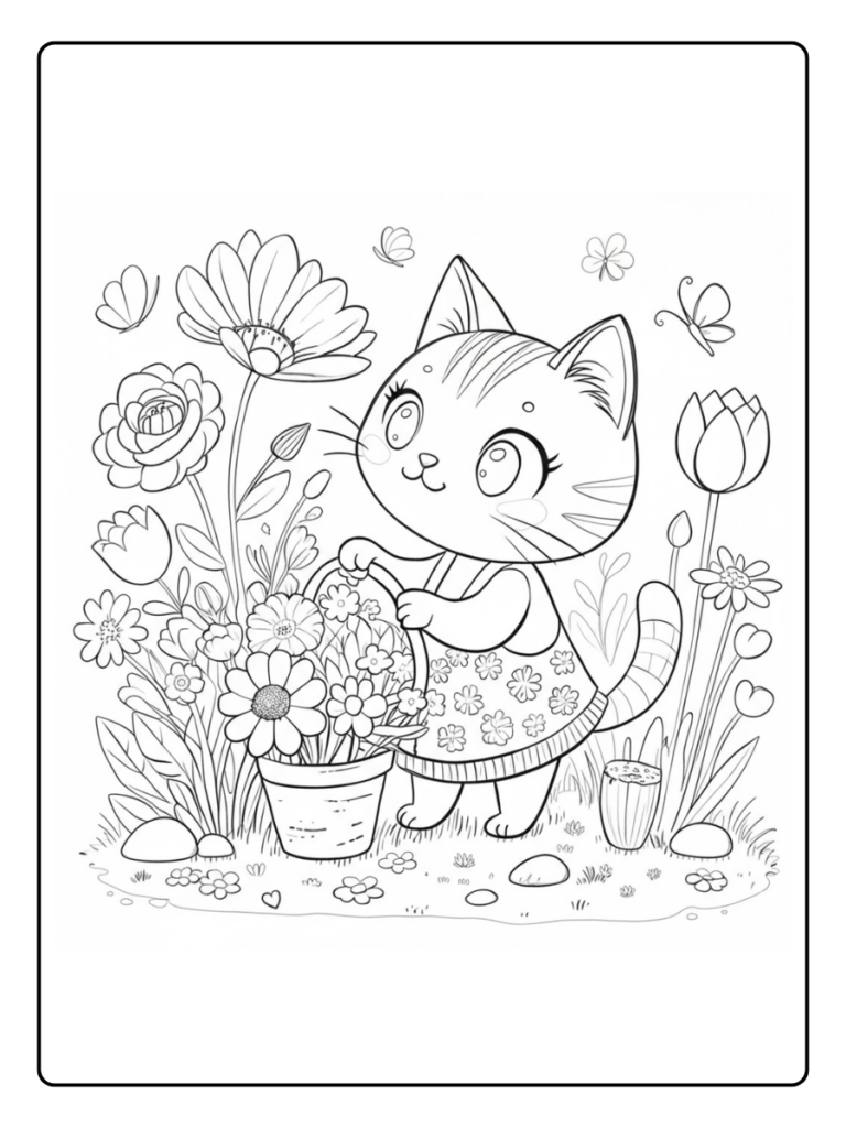 Disegno Gattini Da Colorare