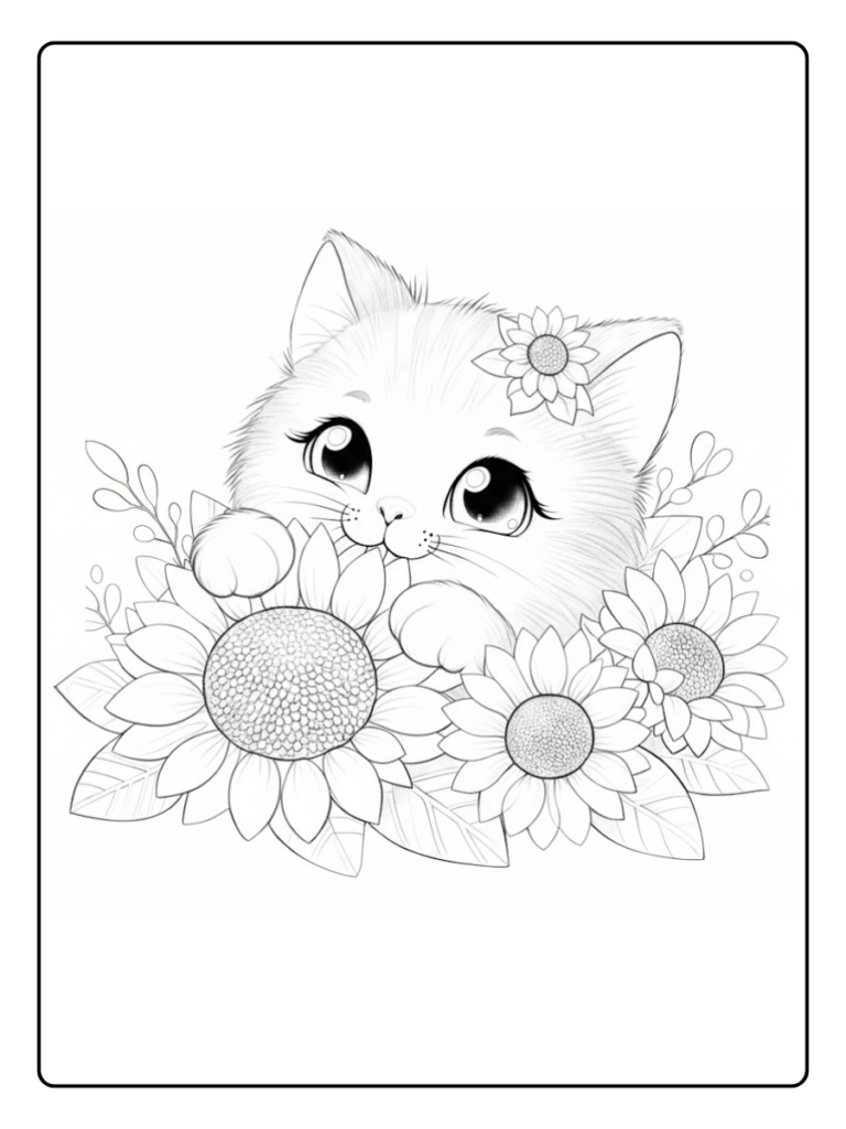 Disegno Gattini Da Colorare