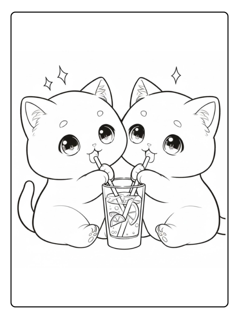 Disegno Gattini Da Colorare