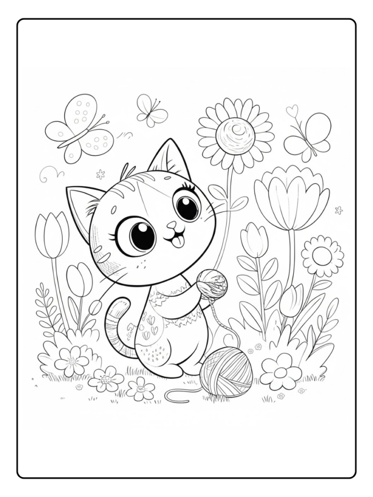 Disegno Gattini Da Colorare