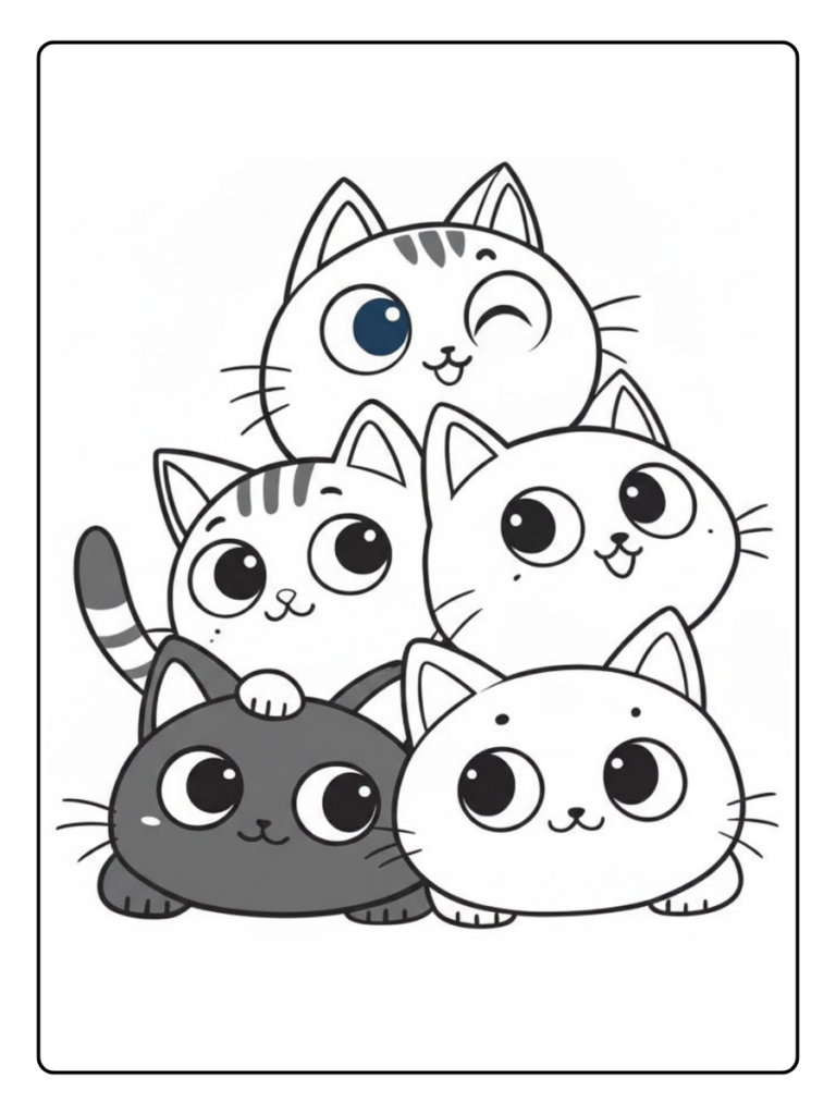 Disegno Gattini Da Colorare