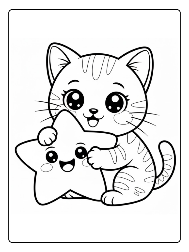 Disegno Gattini da Colorare