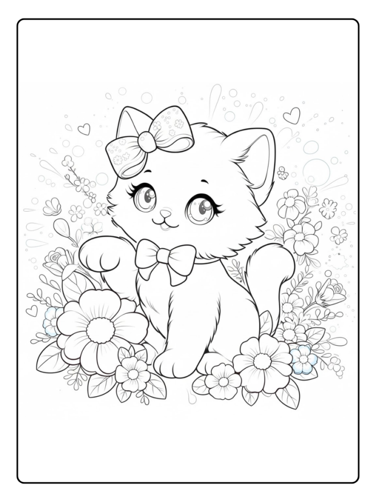 Disegno Gattini Da Colorare