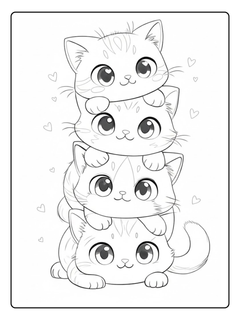 Disegno Gattini Da Colorare