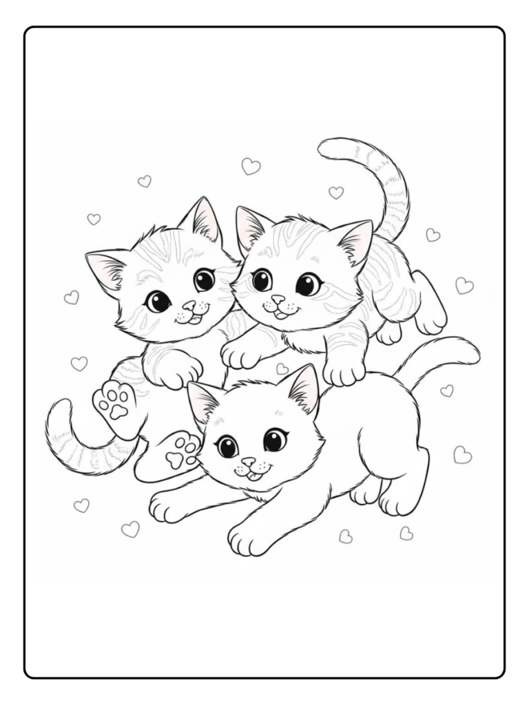 Disegno Gattini Da Colorare