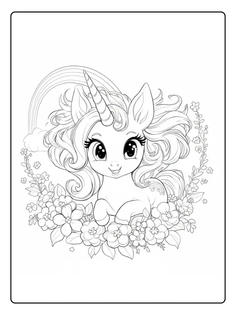 Disegno Unicorno Da Colorare