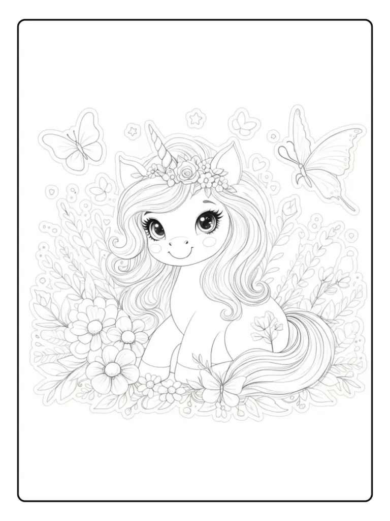 Disegno Unicorno Da Colorare