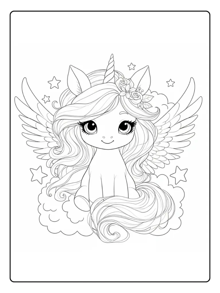 Disegno Unicorno Da Colorare