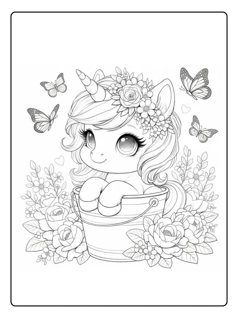 Disegno Unicorno Da Colorare