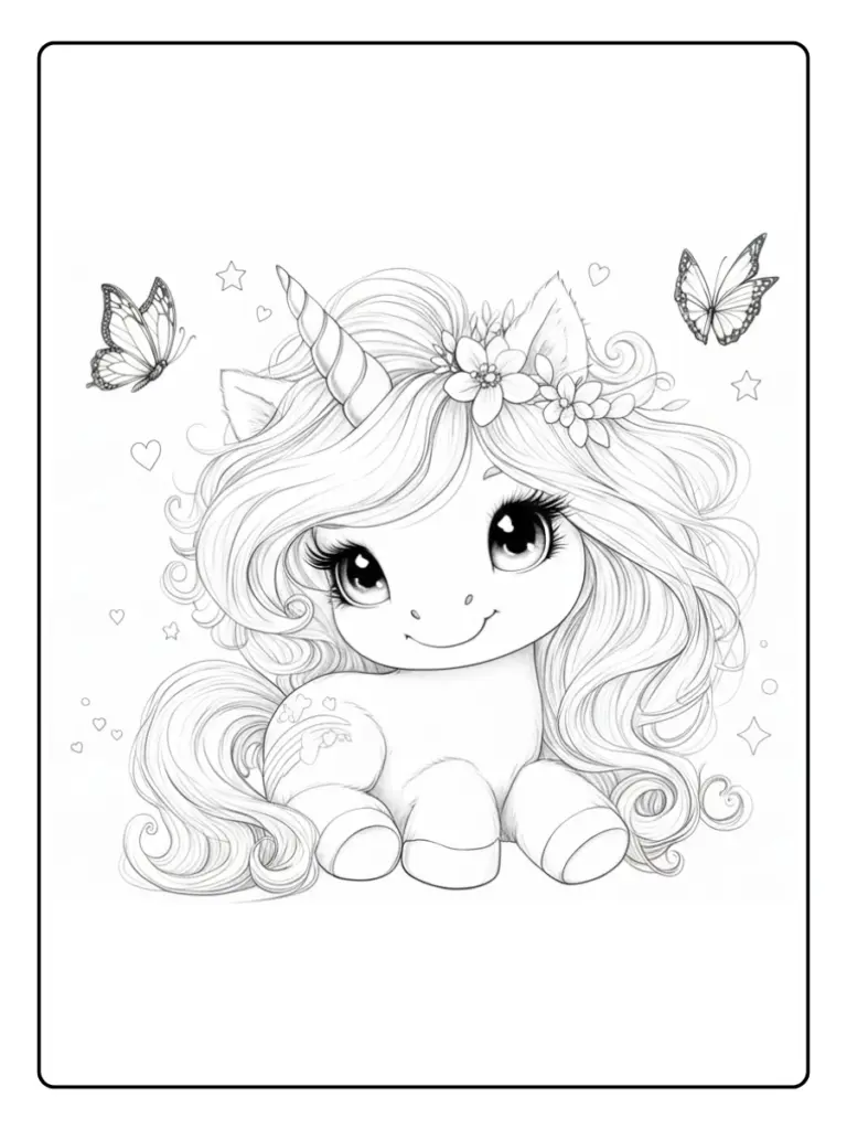 Disegno Unicorno Da Colorare