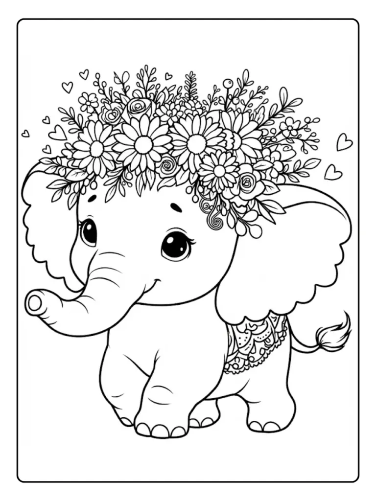 Elefante Da Colorare