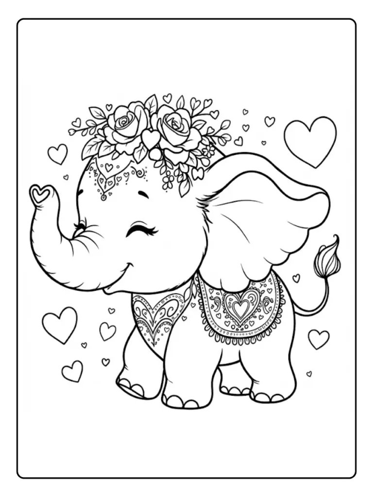 Elefante Da Colorare