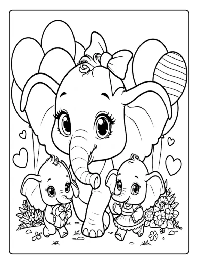 Elefante Da Colorare