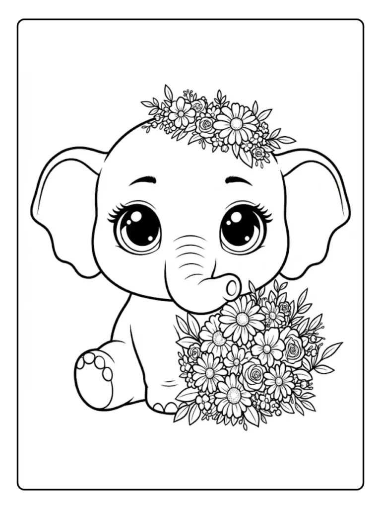 Elefante Da Colorare