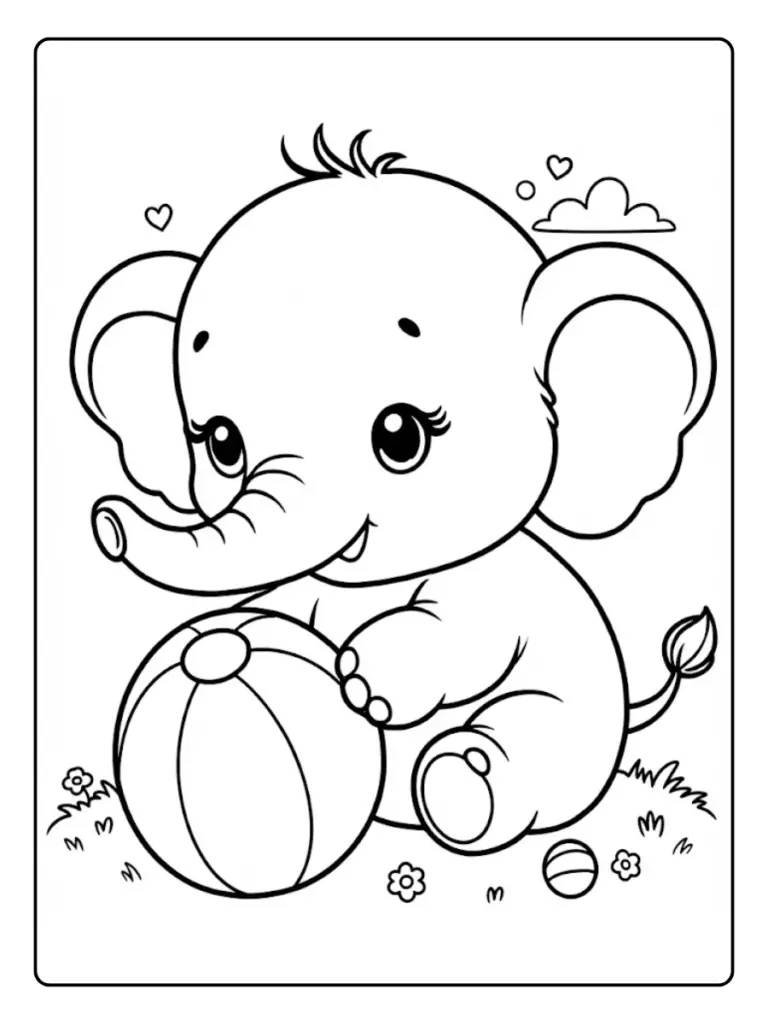 Disegni di Elefante da Colorare: 50+ PDF Gratis da Stampare