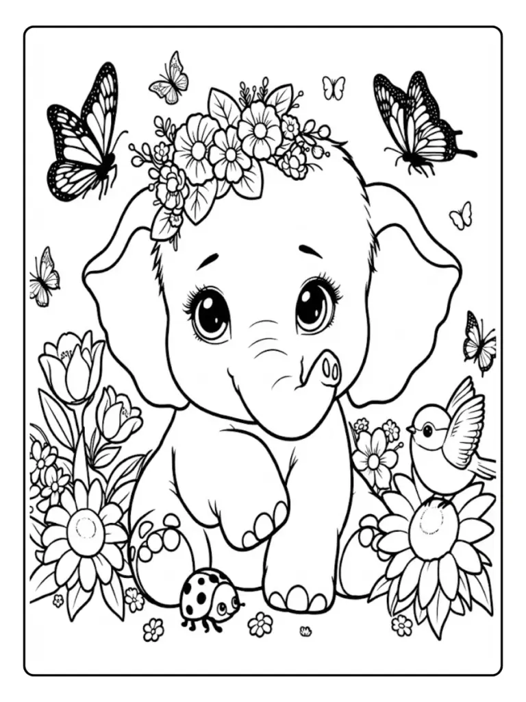 Elefante Da Colorare