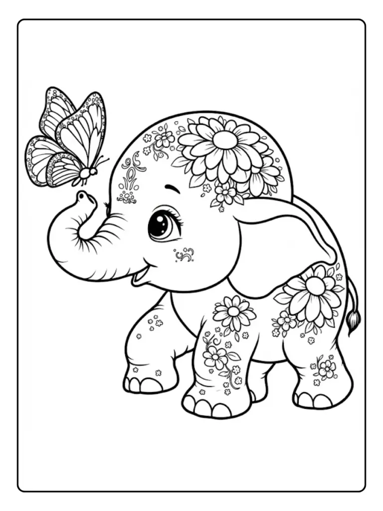 Elefante Da Colorare