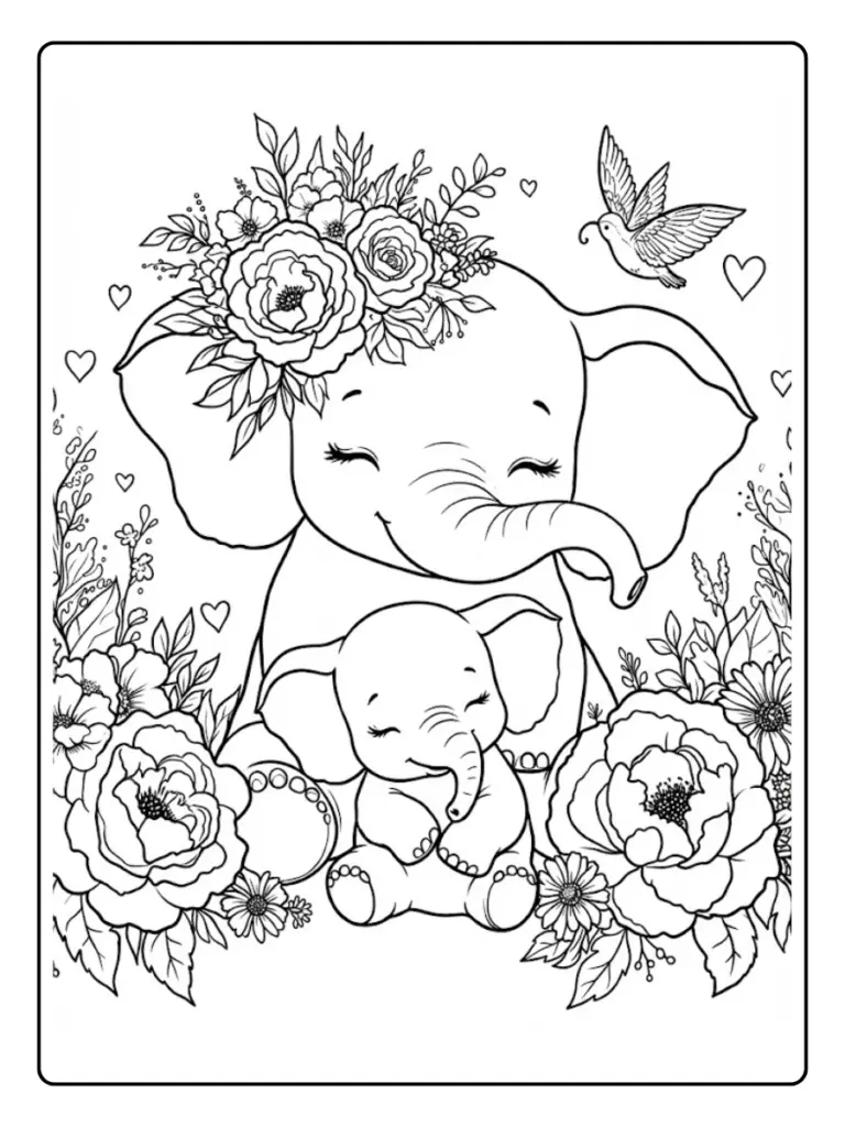 Elefante Da Colorare