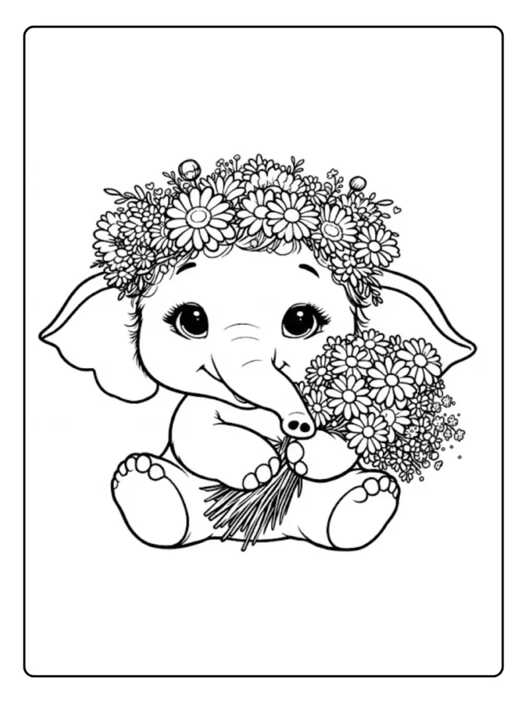 Elefante Da Colorare