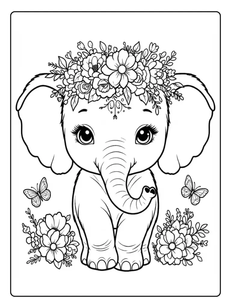 Elefante Da Colorare