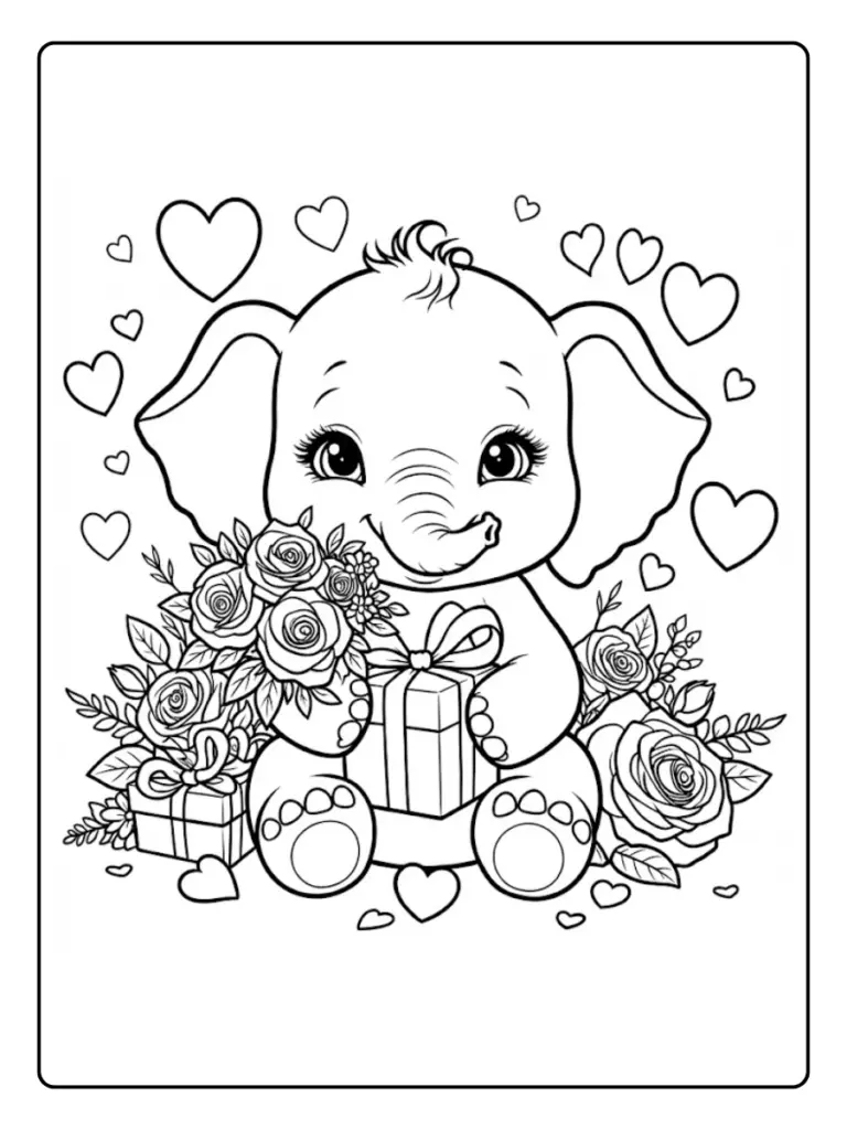 Elefante Da Colorare